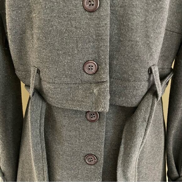 BAILEY 44 Jacket Size 4 Button Front Short to Long Convertible Military Accents - Picture 7 of 16